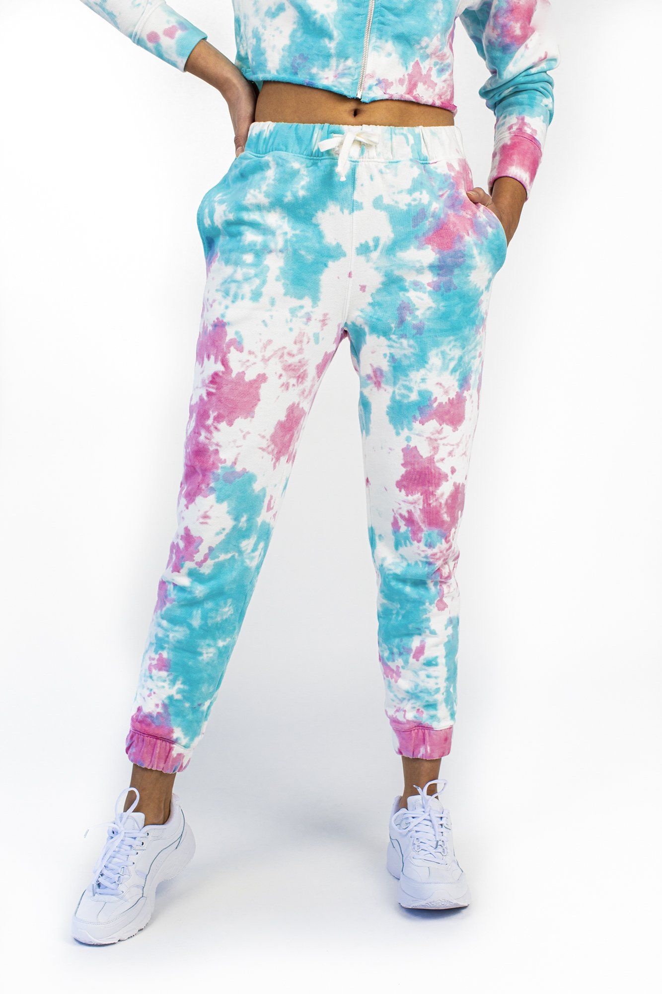 Cotton Candy Tie Dye Jogger Fleece