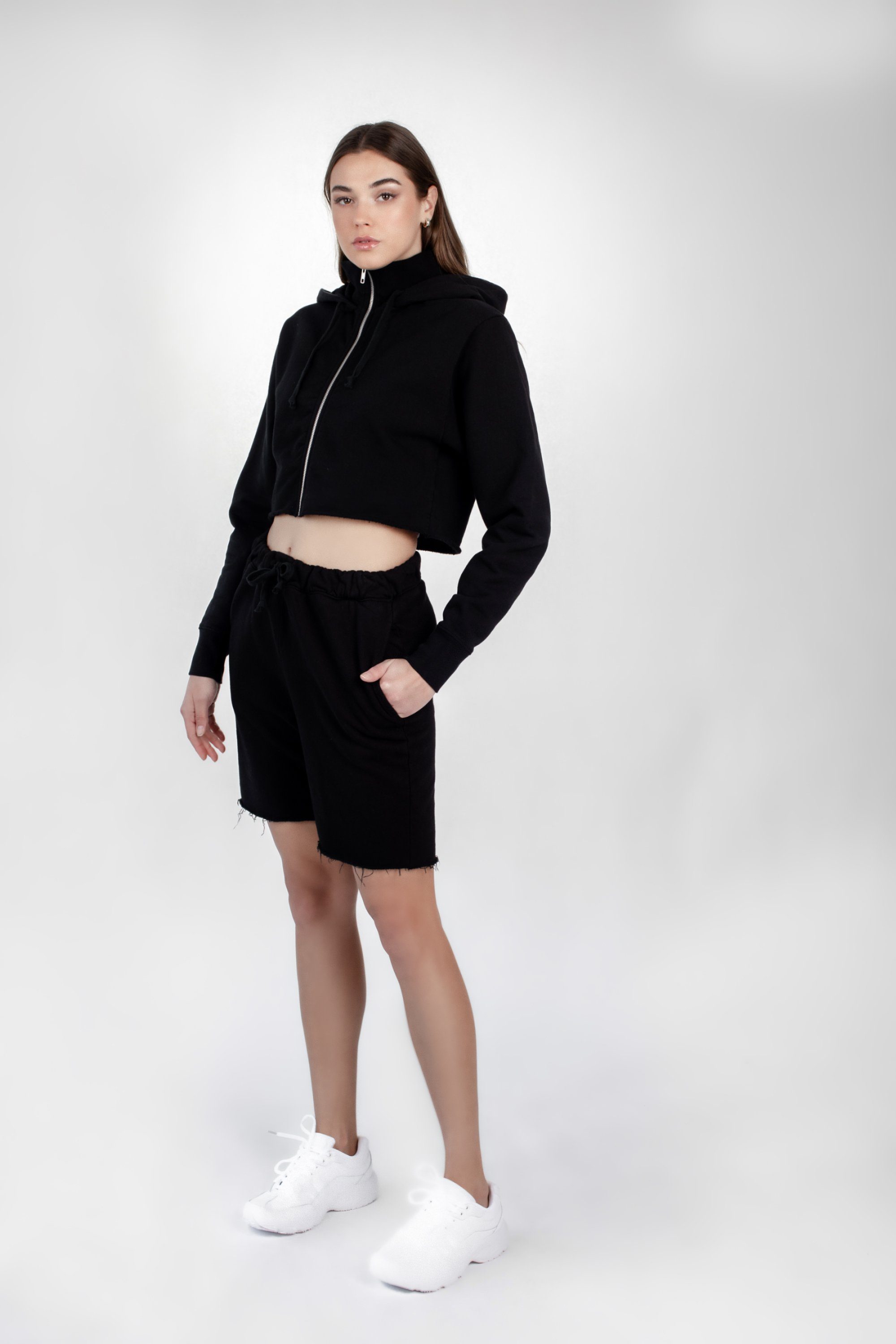 Black Zip Hoodie