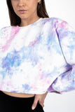 Load image into Gallery viewer, CROPPED CREW SWEATSHIRT - CLOUD DREAM TIE DYE