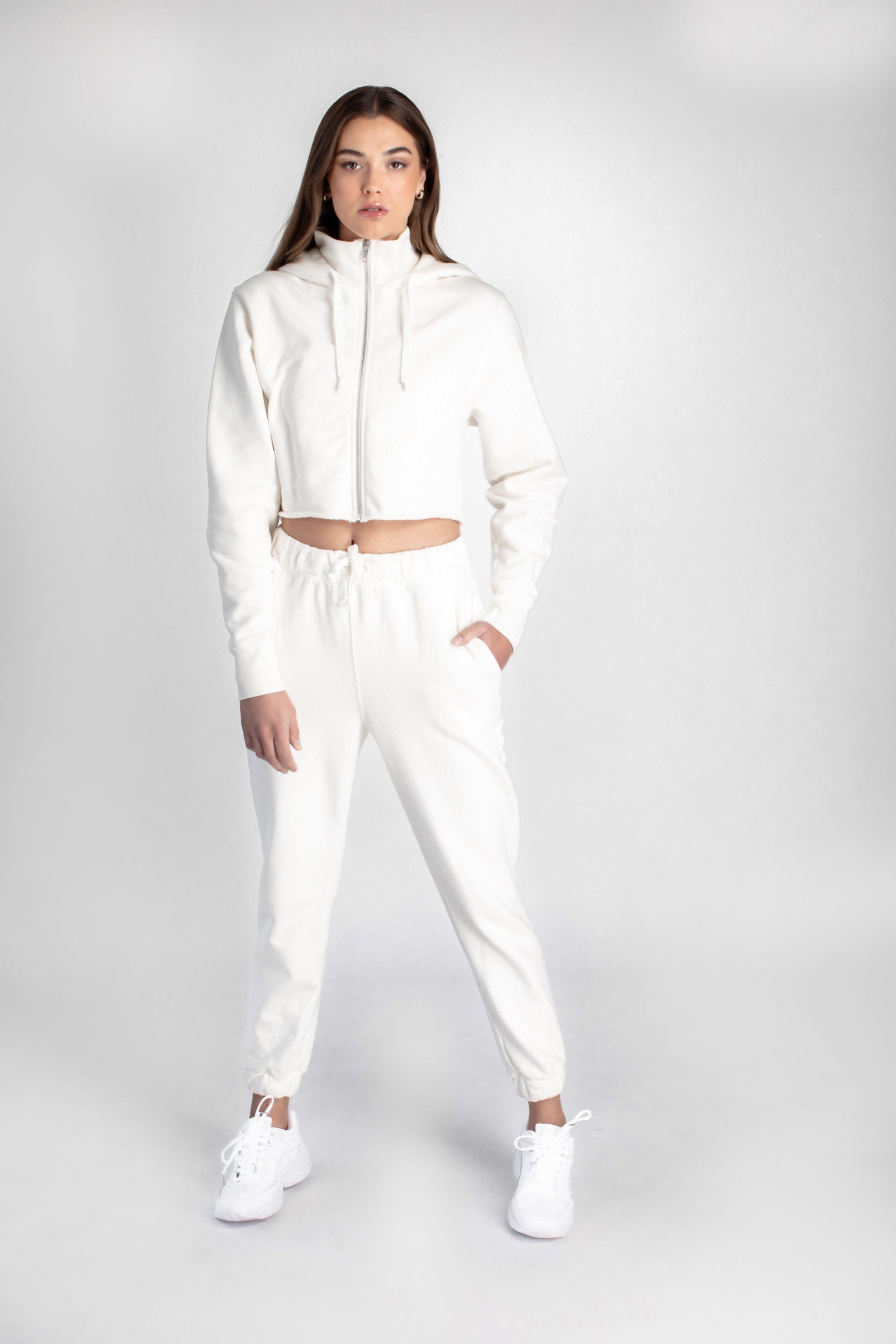 Whisper White Jogger Fleece