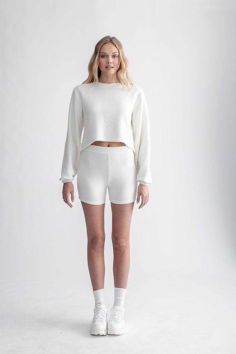 Cozy Long Sleeve Sweater Ivory