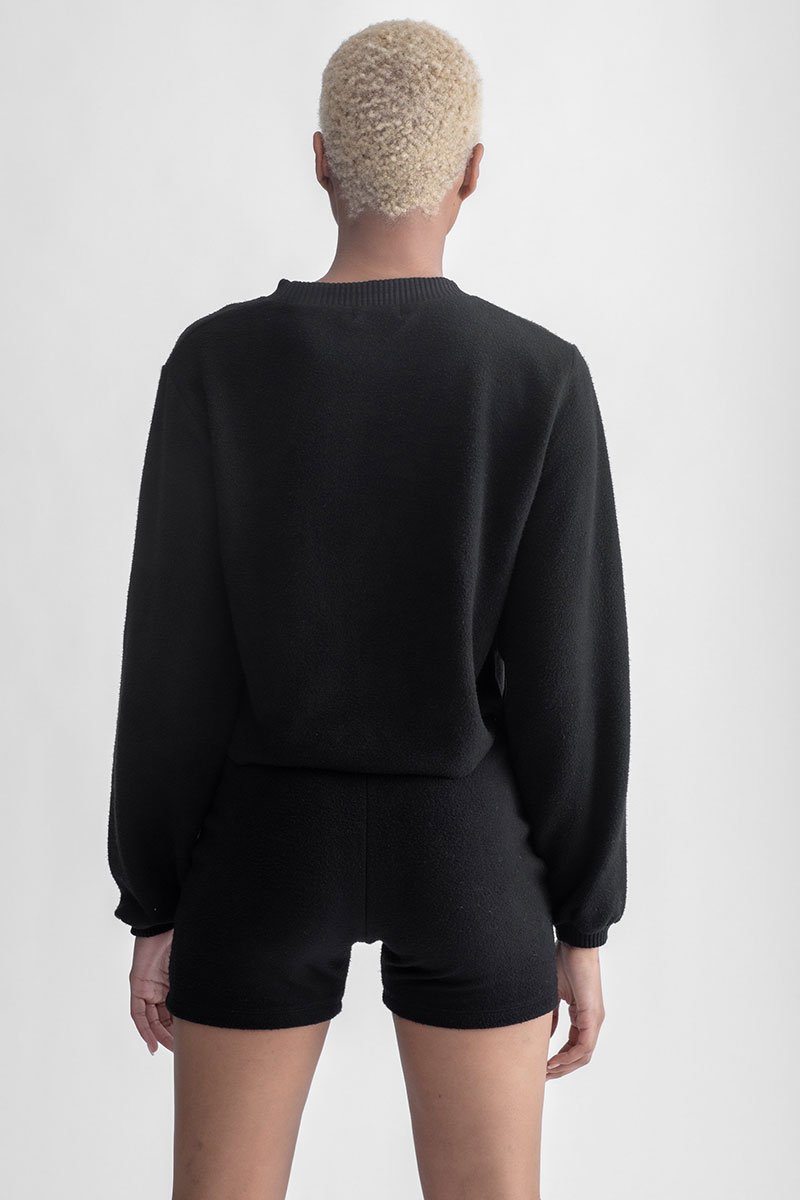 Cozy Long Sleeve Sweater Black
