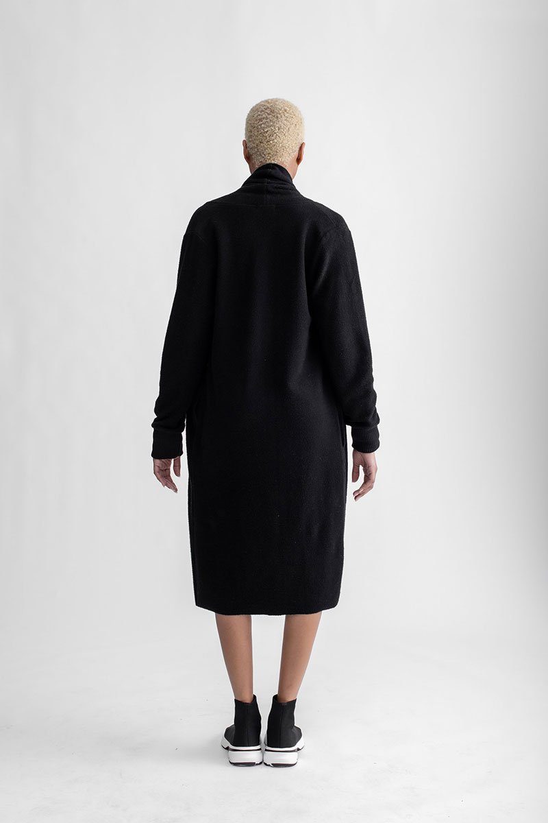 Cozy Long Cardigan Black