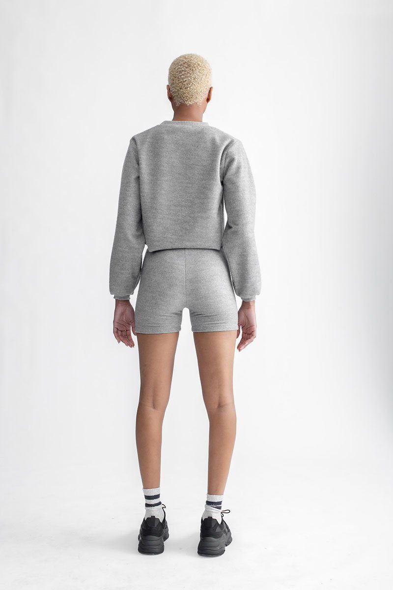 Cozy Long Sleeve Sweater Heather Grey