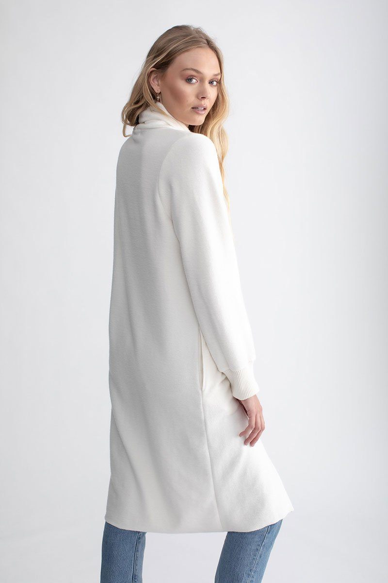 Cozy Long Cardigan Ivory