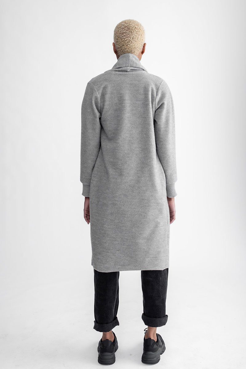 Cozy Long Cardigan Heather Grey