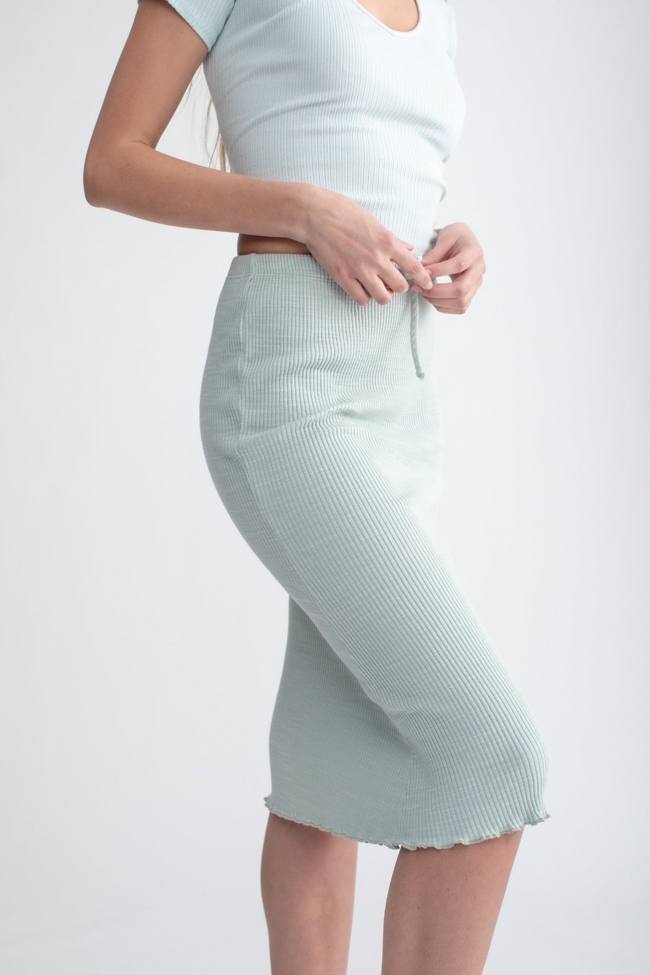 Flare Midi Skirt Dew