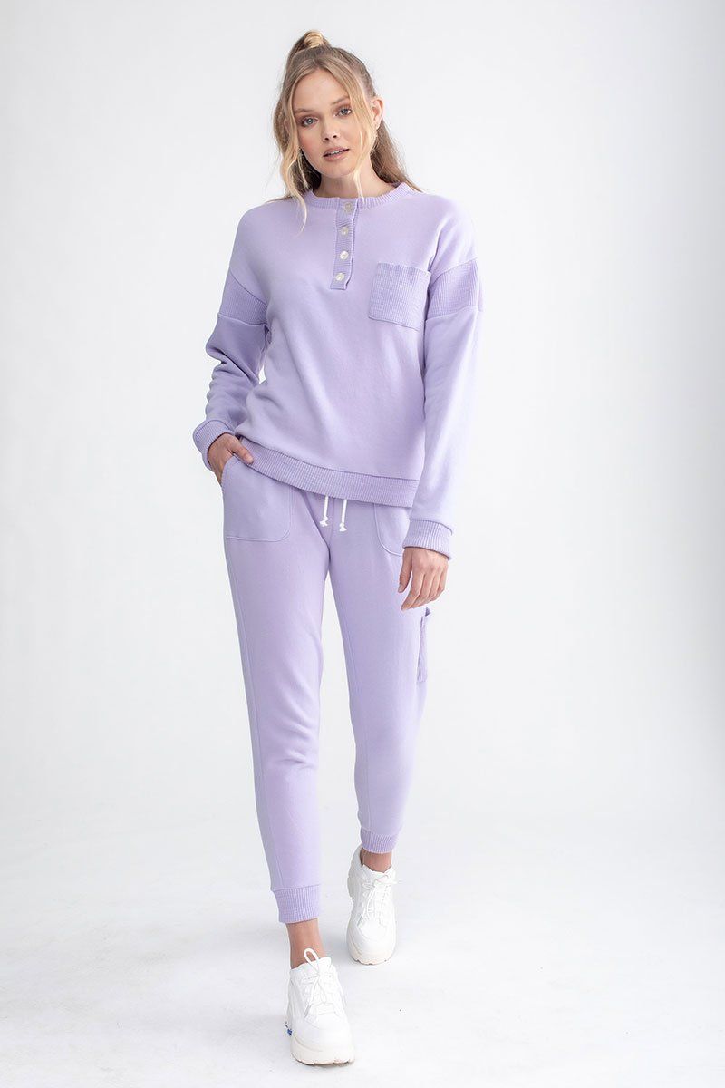 Patch Pocket Jogger Mod Lilac