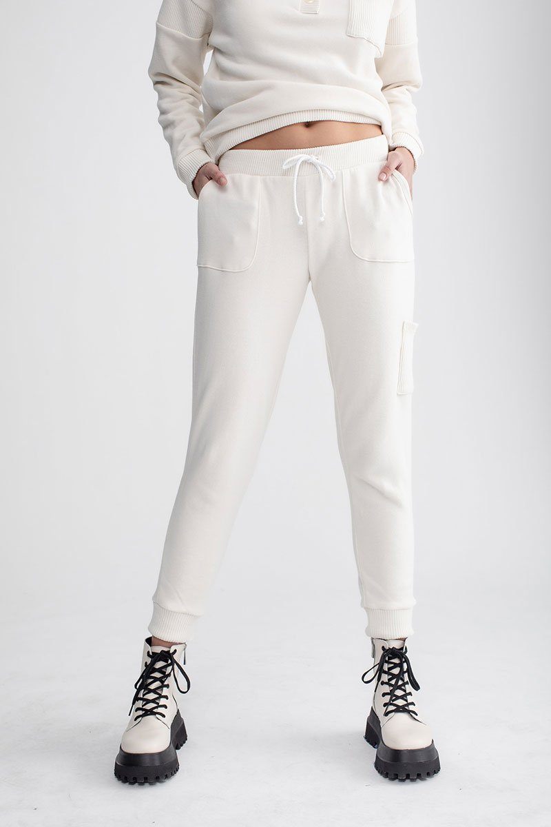 Patch Pocket Jogger Ivory