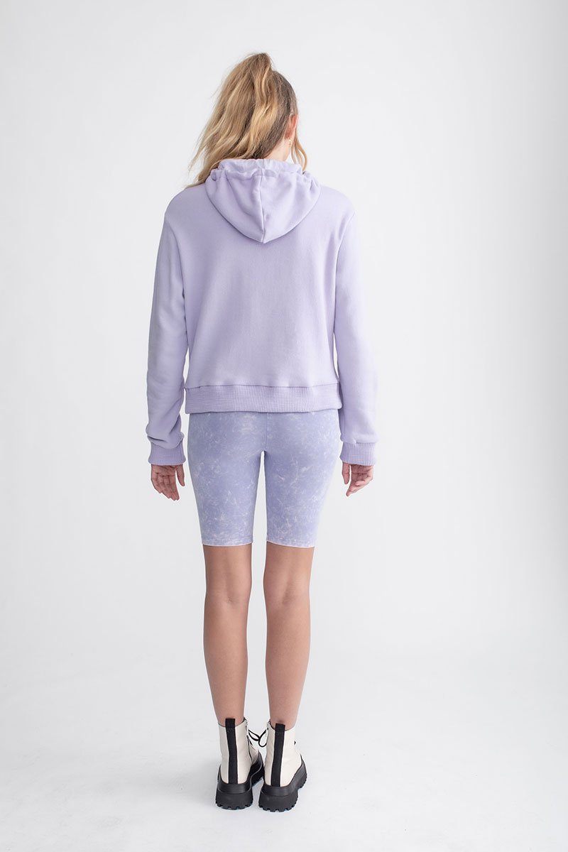 High Neck Hoodie Mod Lilac