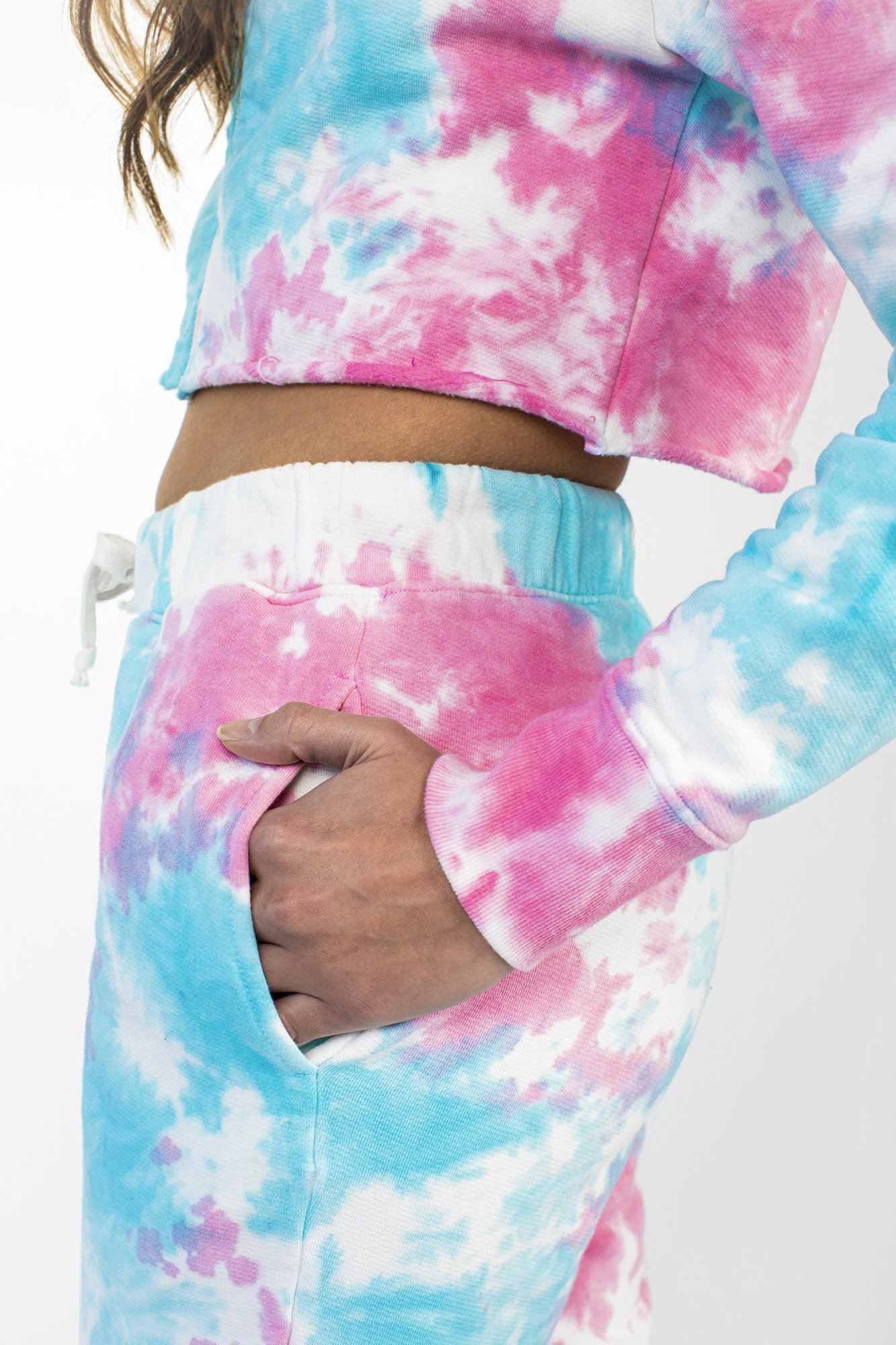 Cotton Candy Tie Dye Jogger Fleece