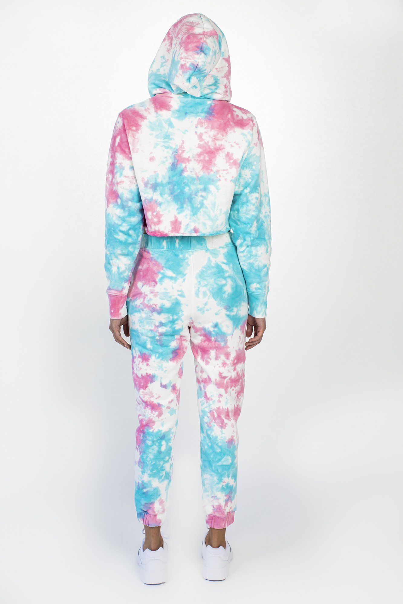 Cotton Candy Tie Dye Zip Hoodie