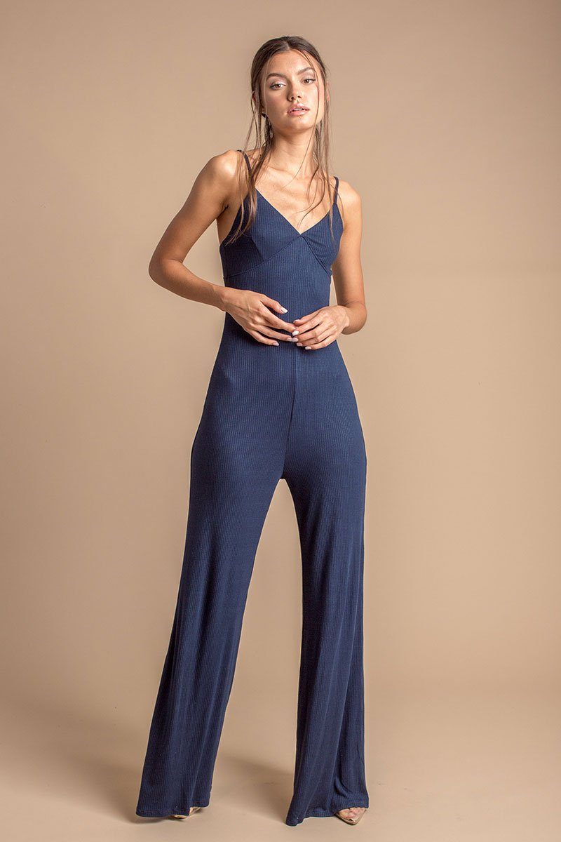 Indigo V-Neck Cami Jumpsuit