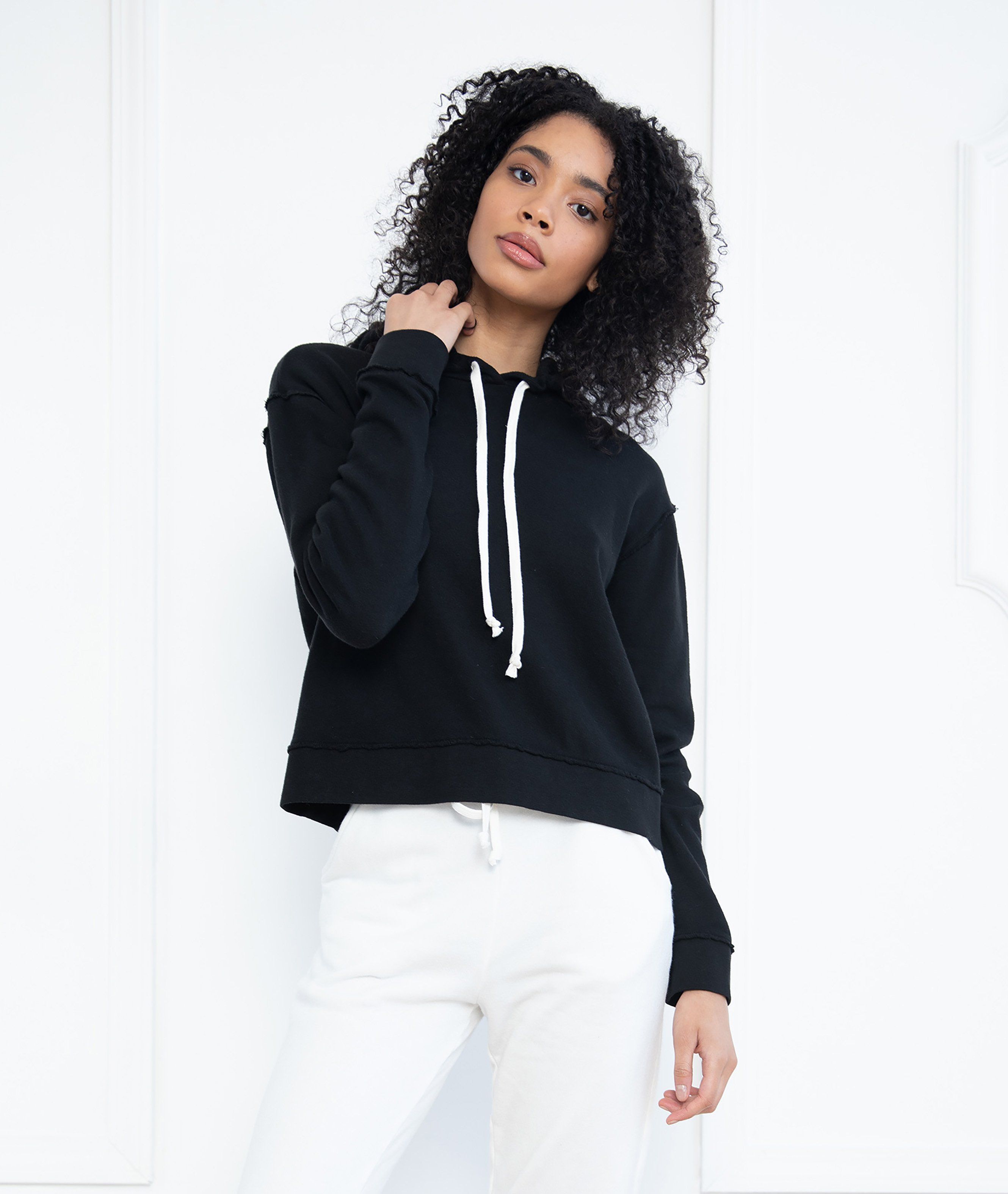 Black Relaxed Hoodie