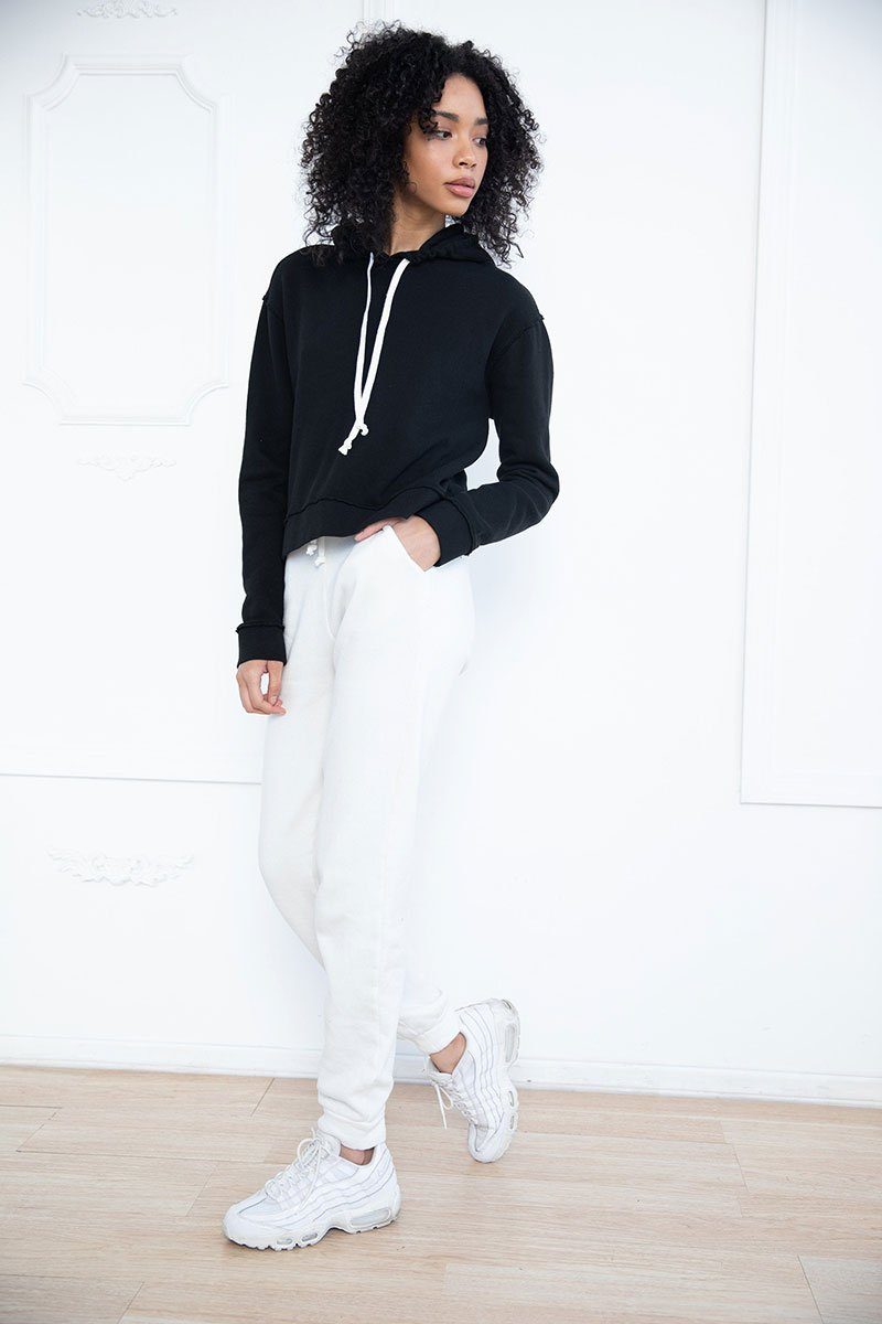 Black Relaxed Hoodie