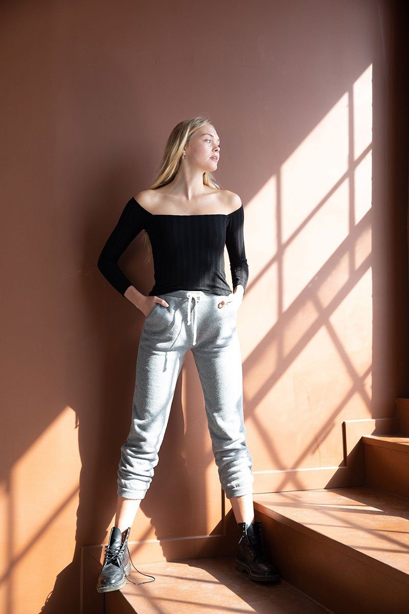 Heather Grey Ski Joggers