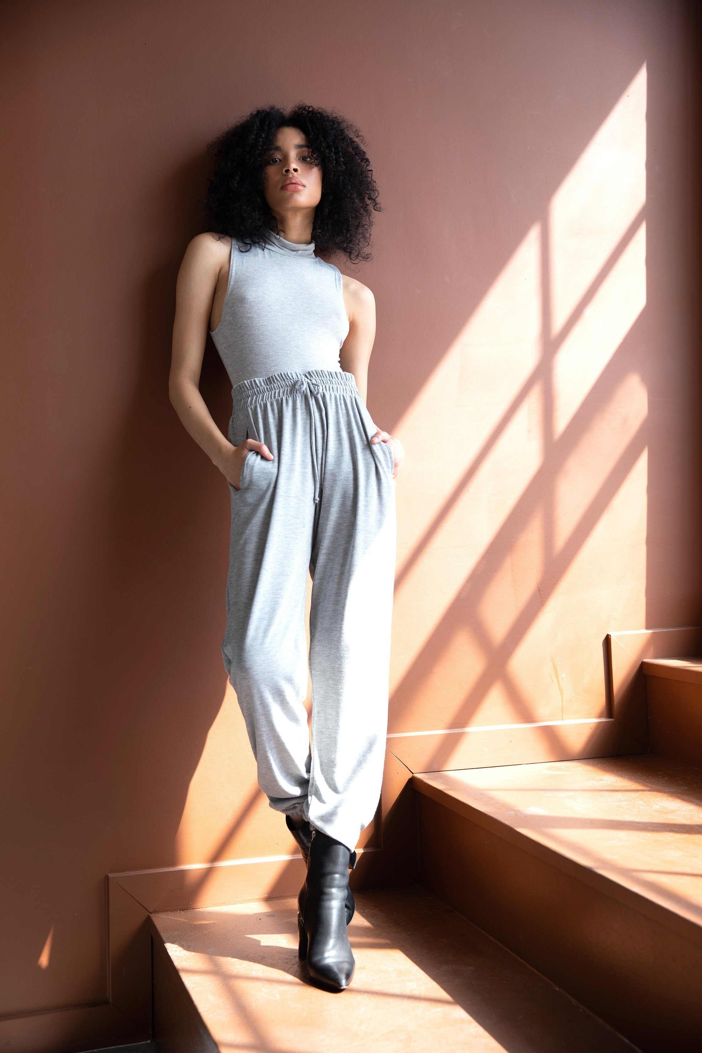 Heather Grey Pocket Lounge Pants