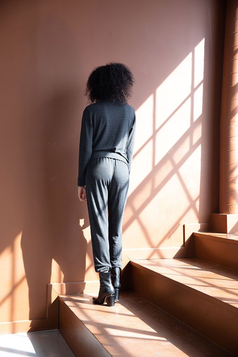 Black Pocket Lounge Pants