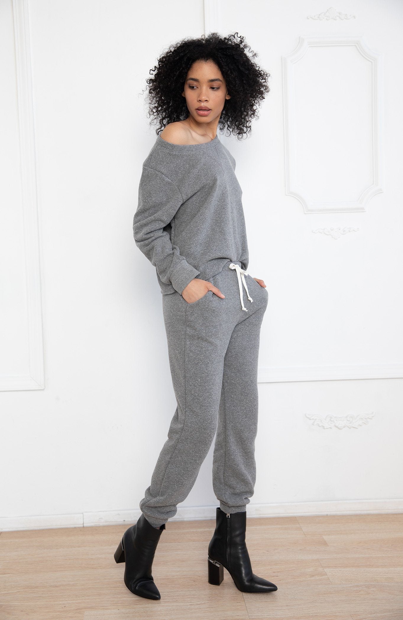 Heather Grey Ski Joggers