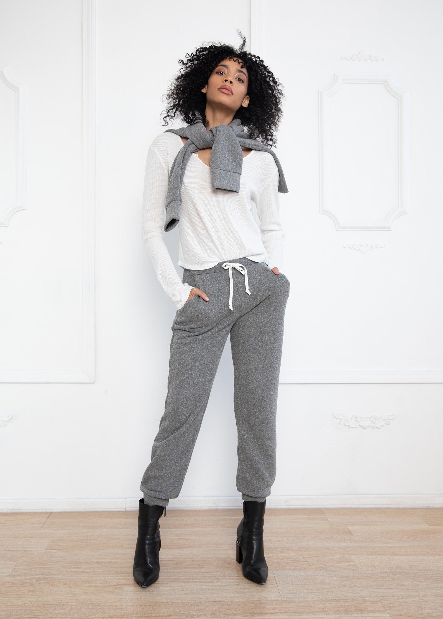 Heather Grey Ski Joggers