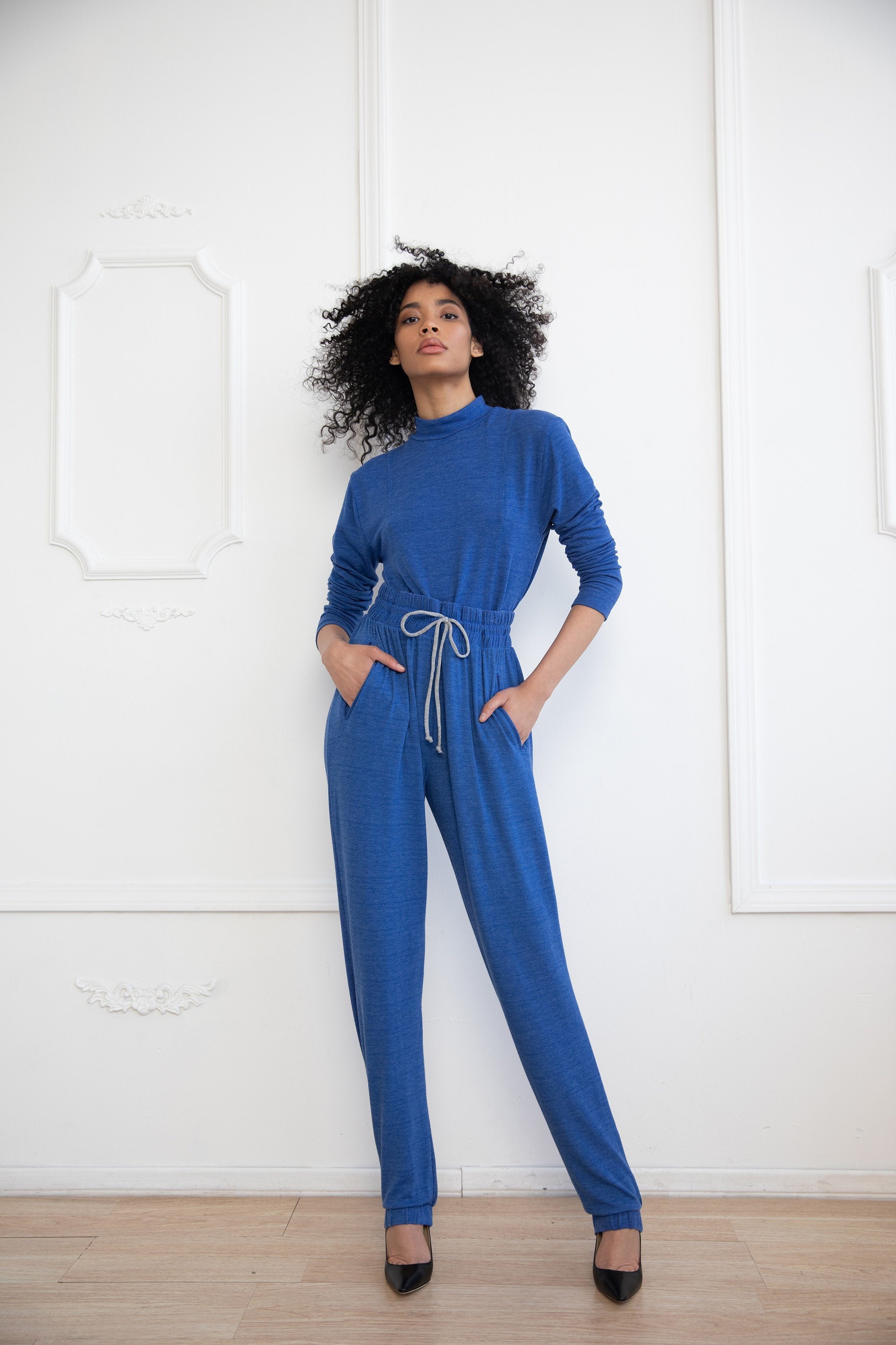 Blue Pocket Lounge Pants