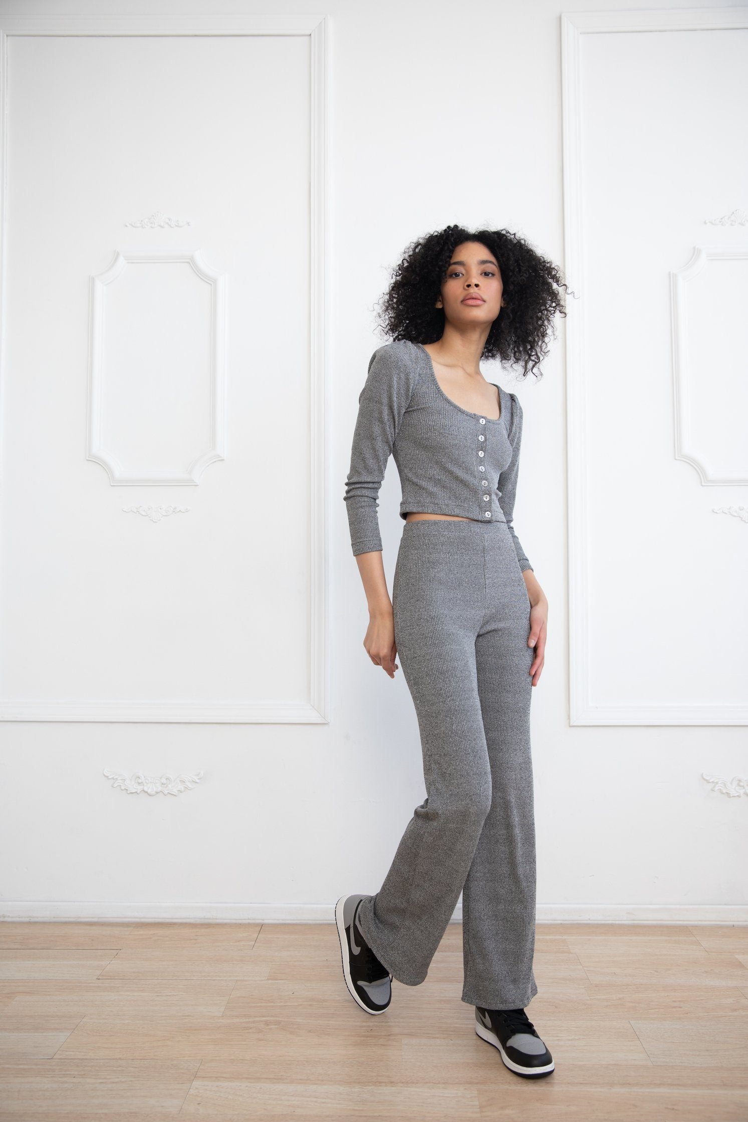 Silver Metallic Cardigan