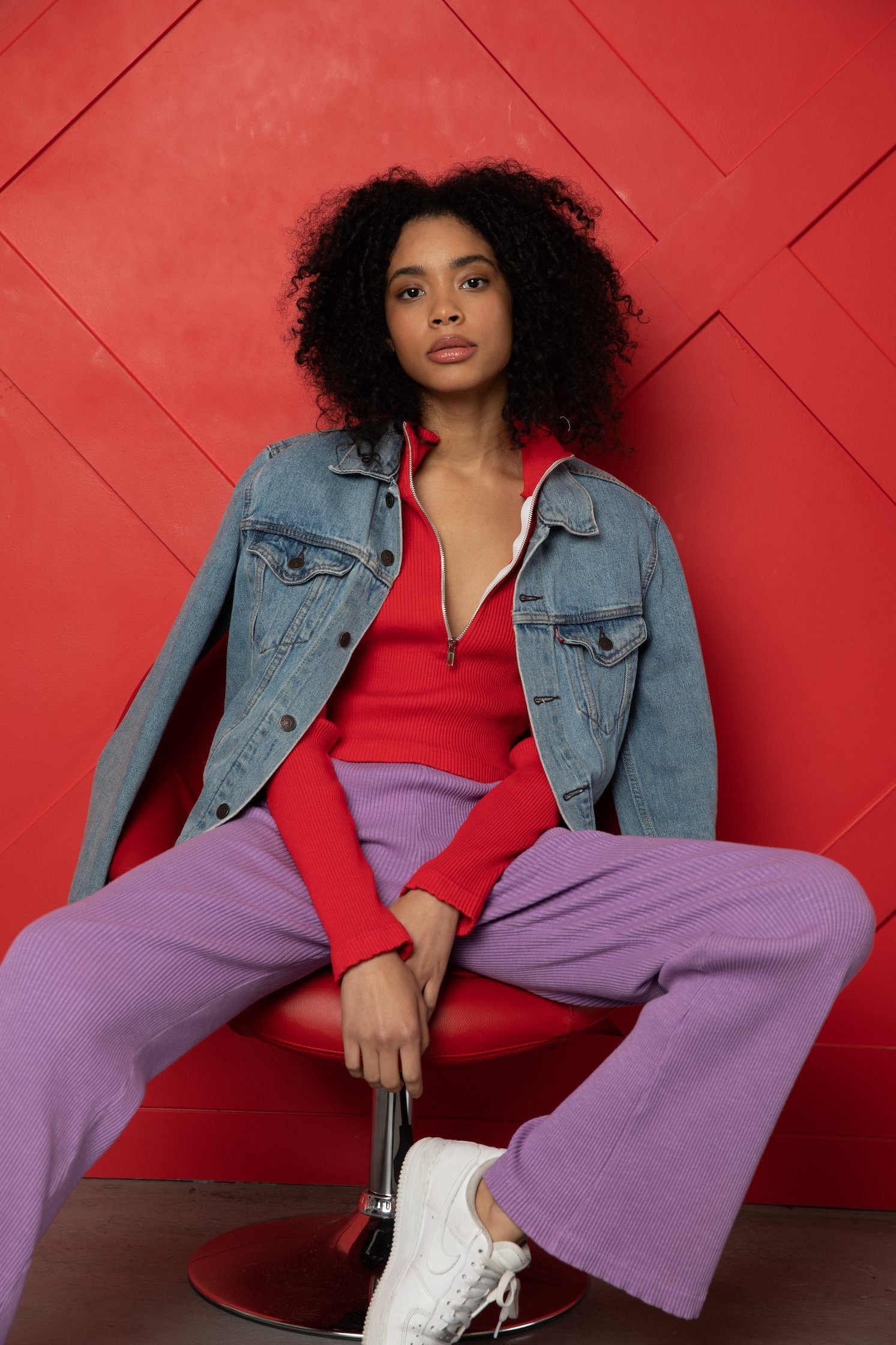 Lavender Wide Leg Pants