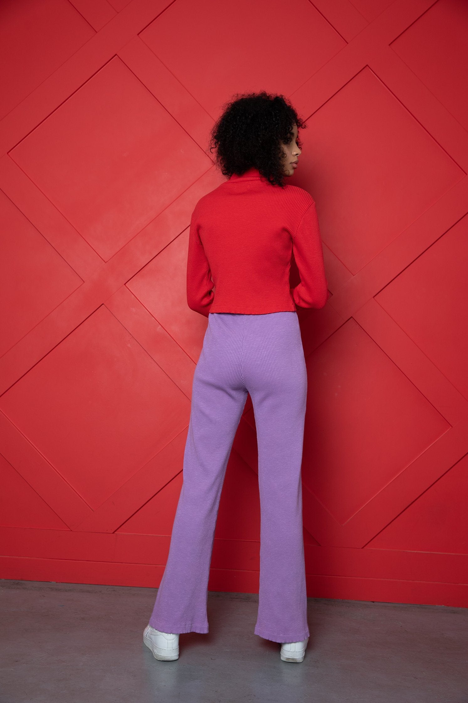 Lavender Wide Leg Pants