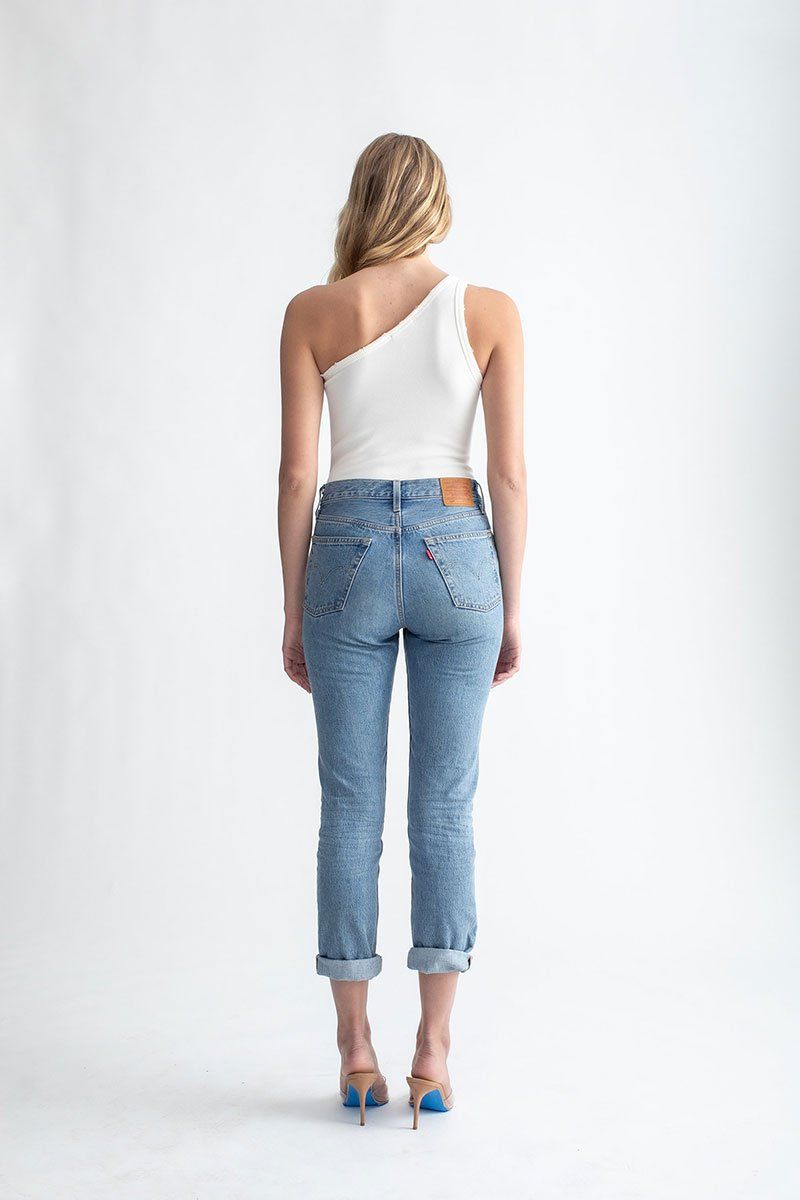 One Shoulder Bodysuit Ivory