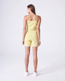 Load image into Gallery viewer, Yellow Belted Romper