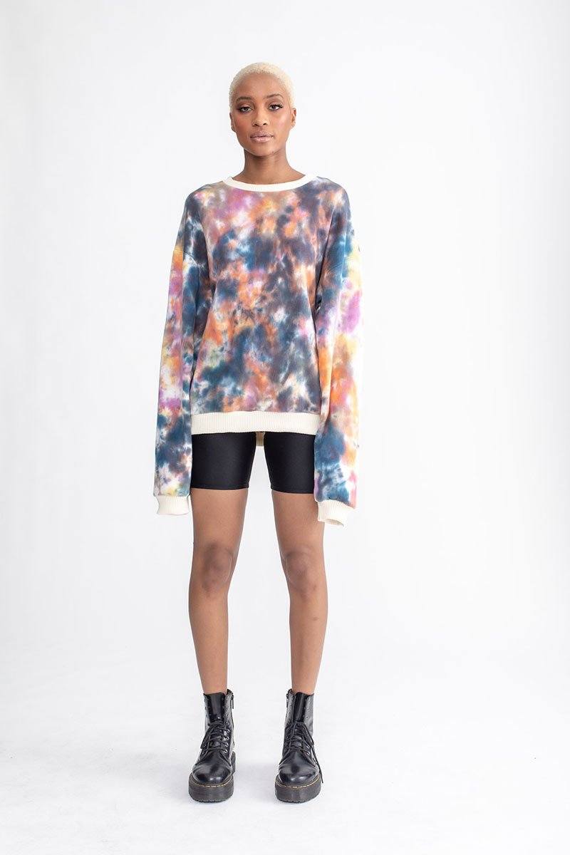 Tie Dye Crew Neck Sweatshirt