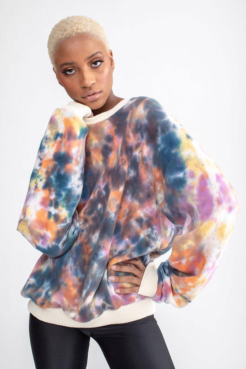 Tie Dye Crew Neck Sweatshirt