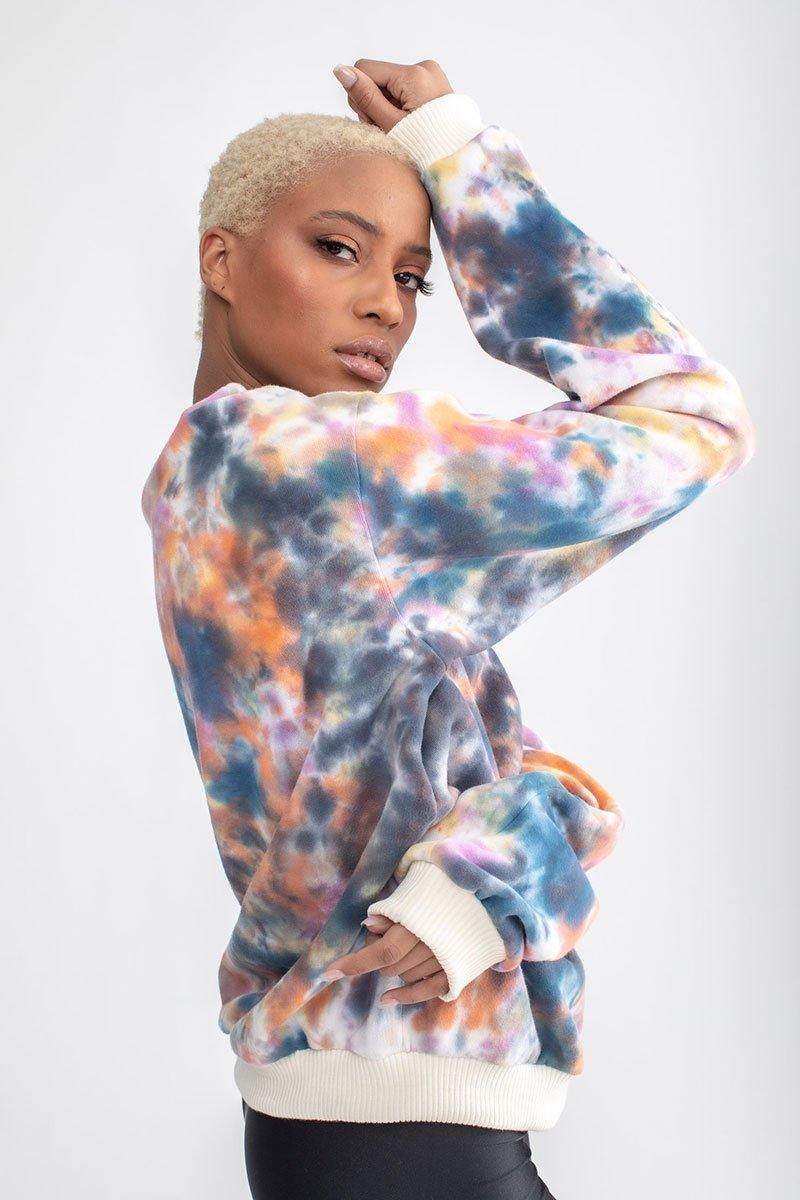 Tie Dye Crew Neck Sweatshirt