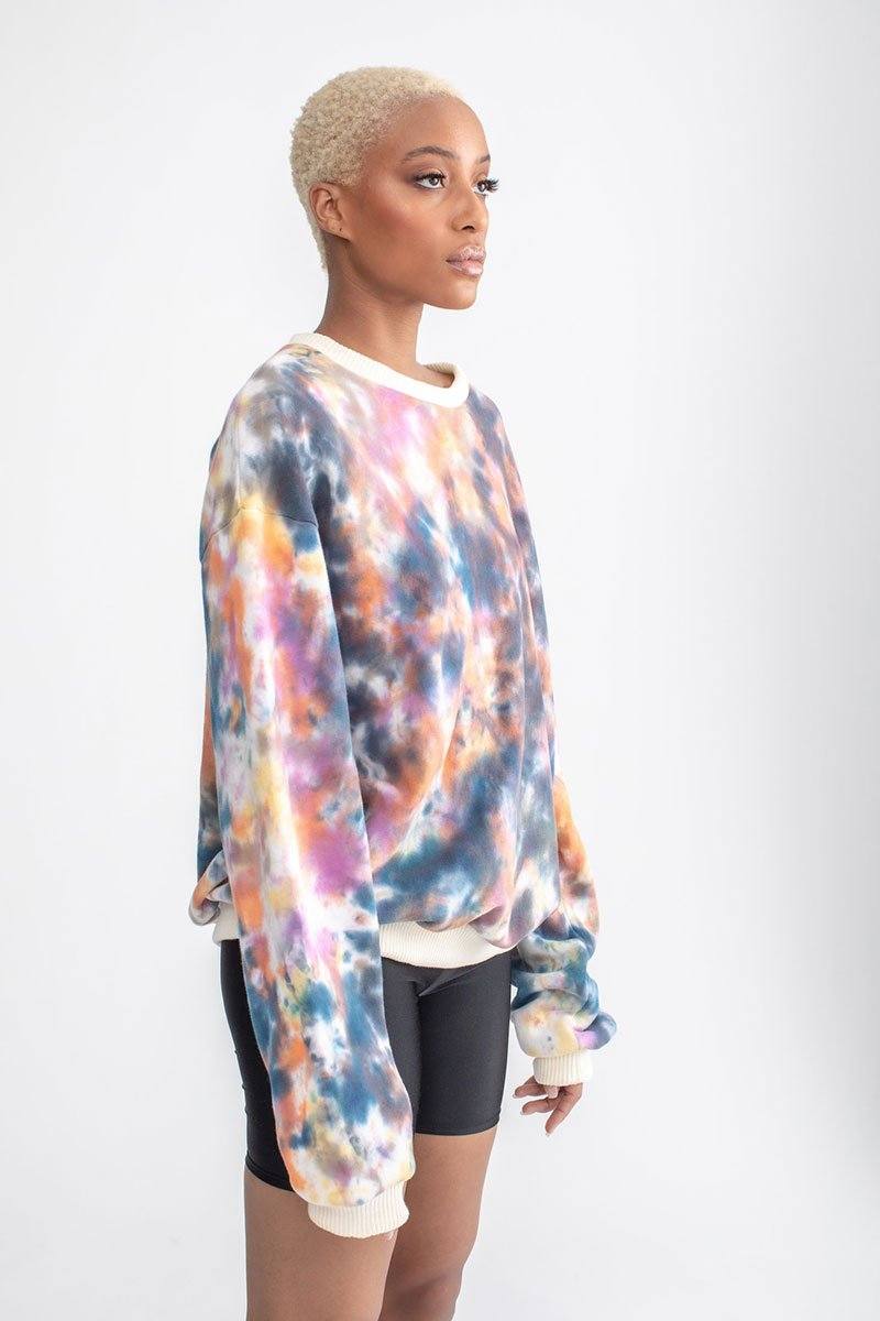 Tie Dye Crew Neck Sweatshirt