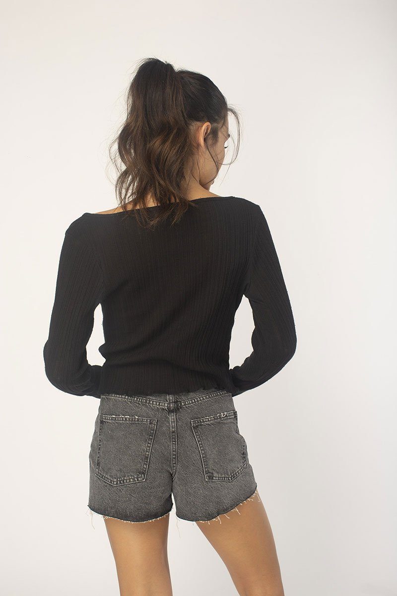 Black Button up cardi