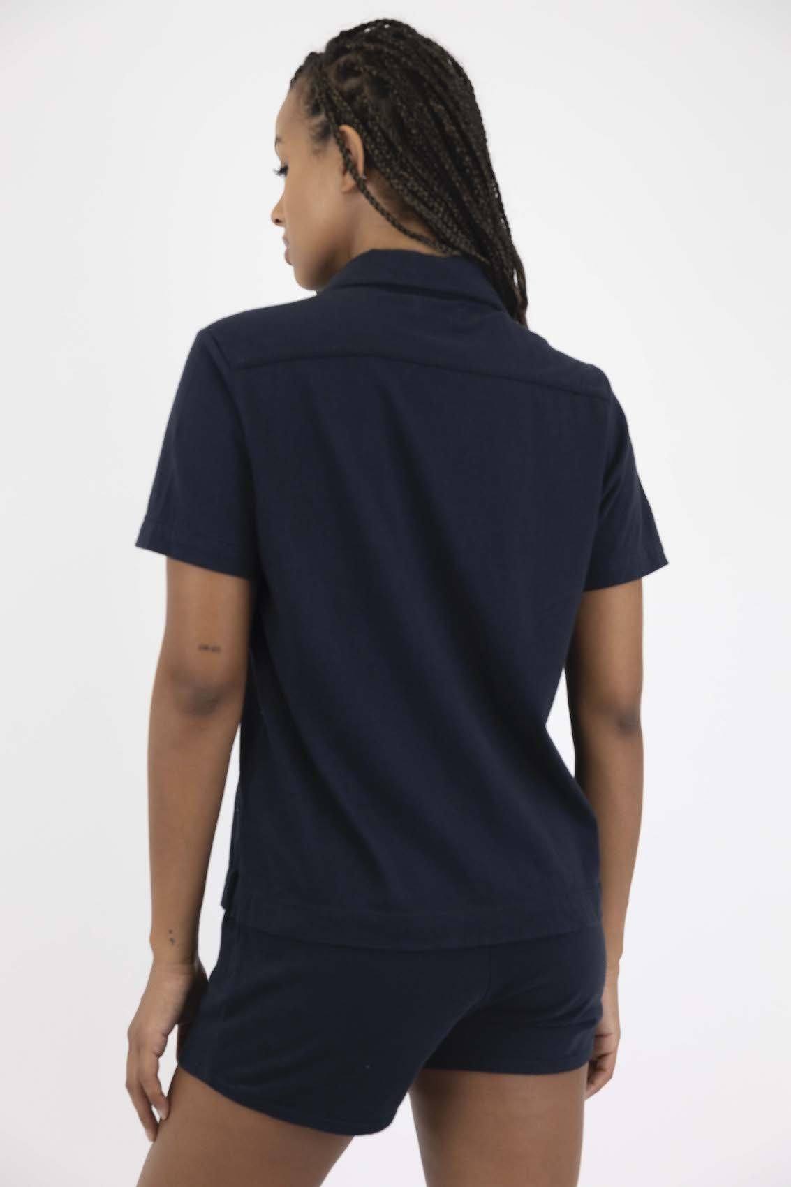 Navy Marina Resort Shirt