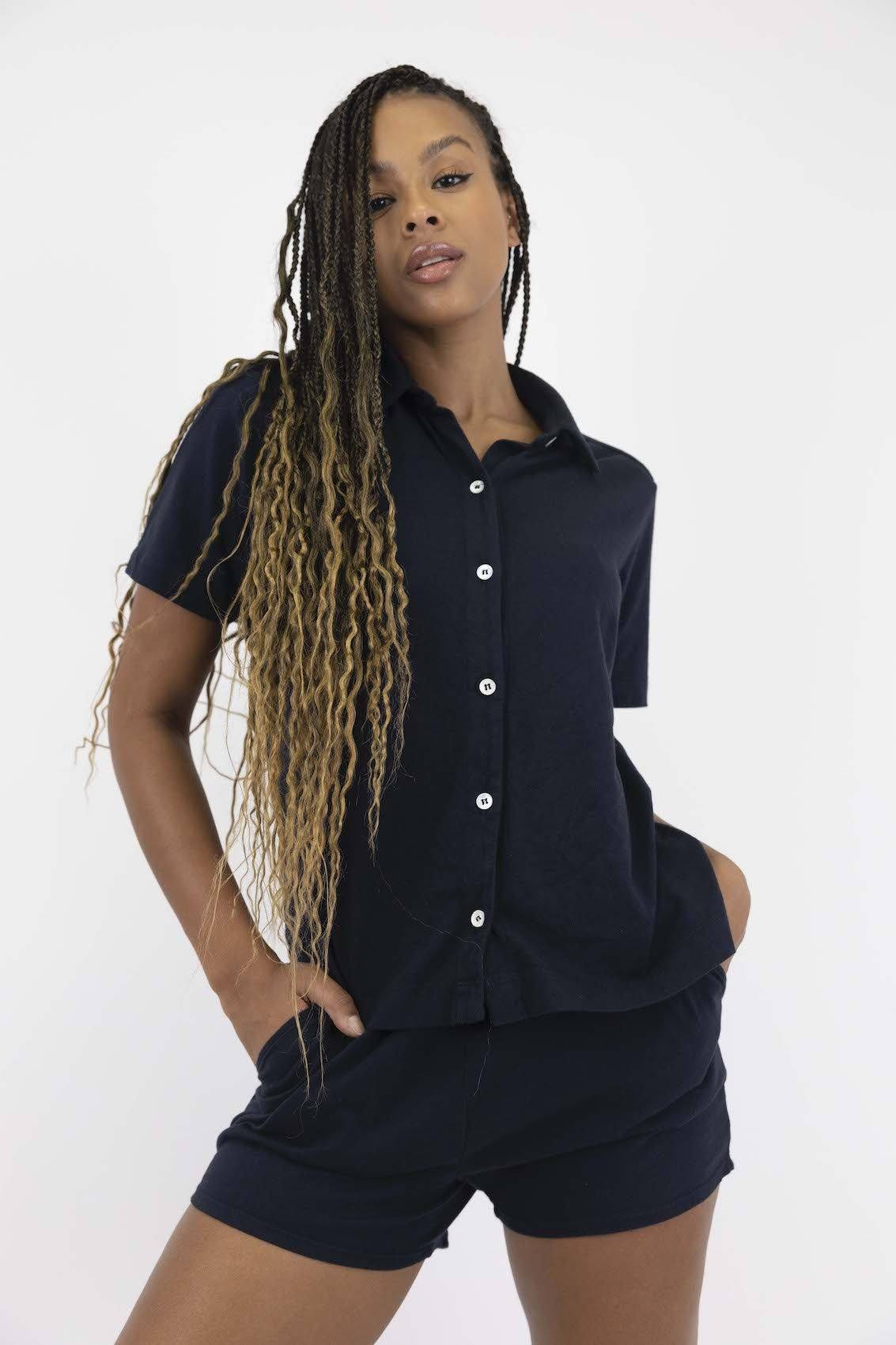 Navy Marina Resort Shirt