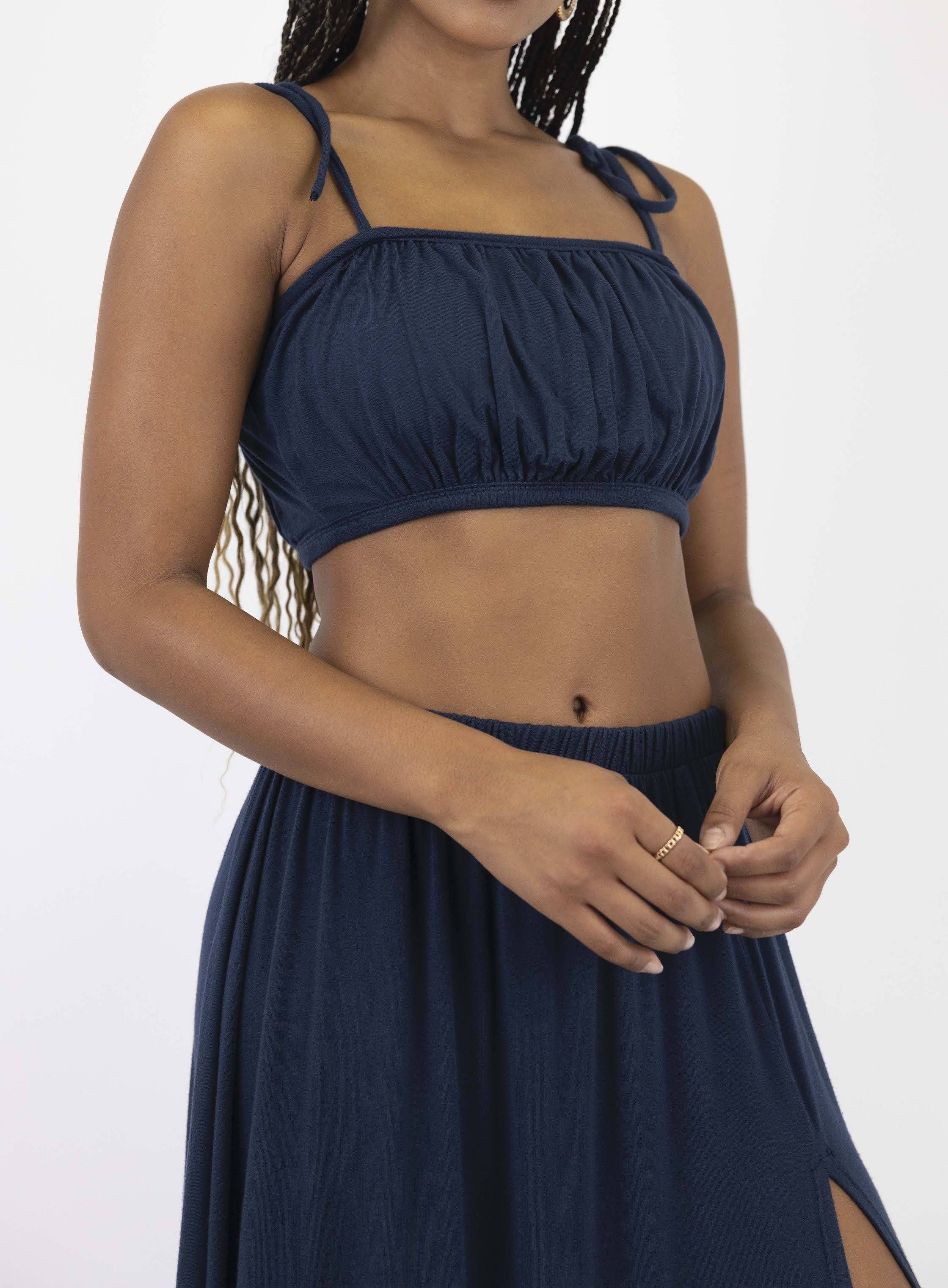 Navy Laguna Bandeau Top