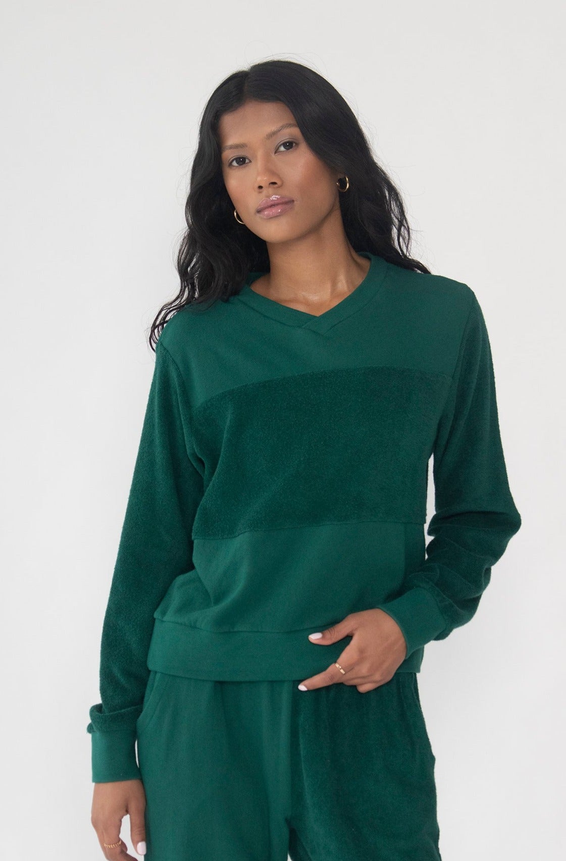 Emerald Reverse Pullover