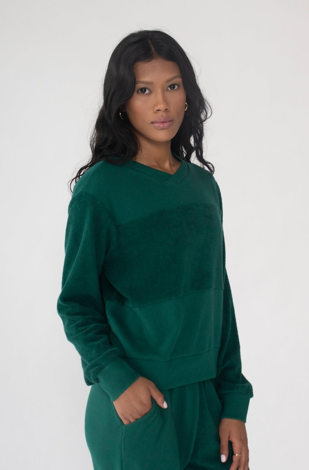 Emerald Reverse Pullover