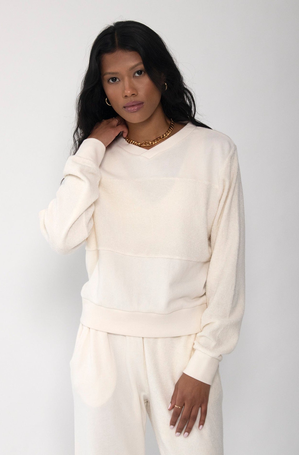 Sand Reverse Pullover