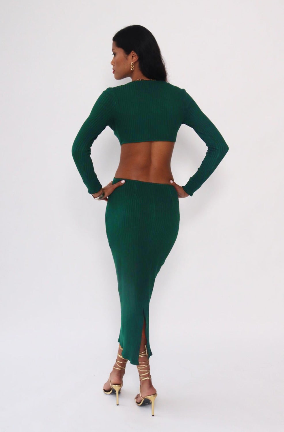 Emerald Cut Out Dress